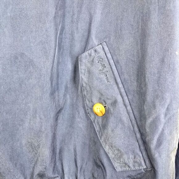 VTG Bobby Jones 1/4 Zip Snap Button Closure Silk Pullover Lightweight Jacket M - Picture 5 of 8